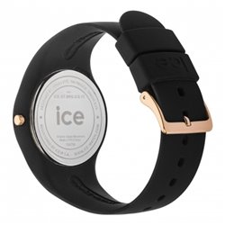 Hodinky ICE glitter černé růžovo-zlaté Medium