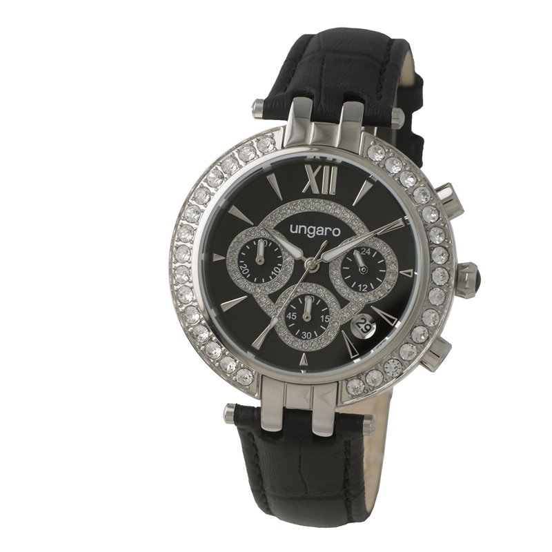 Hodinky s chronografem Alba Black