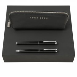 Sada HUGO BOSS Black (kuličkové pero, keramické pero & pouzdro)