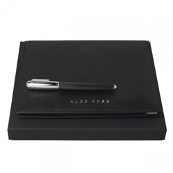 Sada HUGO BOSS Black (keramické pero & desky A5)