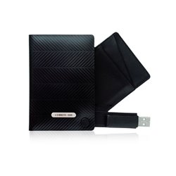 kožené pouzdro na vizitky/karty s USB Essence