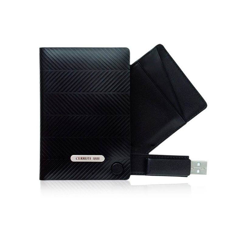 kožené pouzdro na vizitky/karty s USB Essence