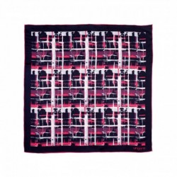 Hedvábný šátek Tweed Dark Blue