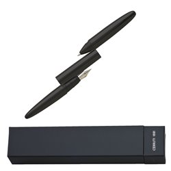 plnící a kuličkové pero Double Spin Black