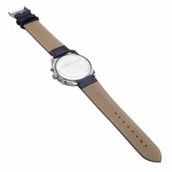 Hodinky s chronografem Textus Leather Blue